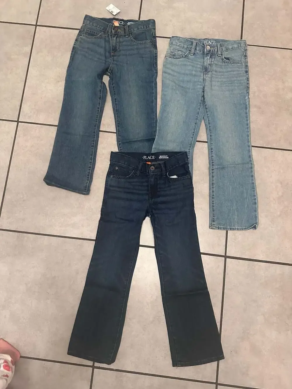 The Children's Place Boys Bootcut Jeans, Set of 3